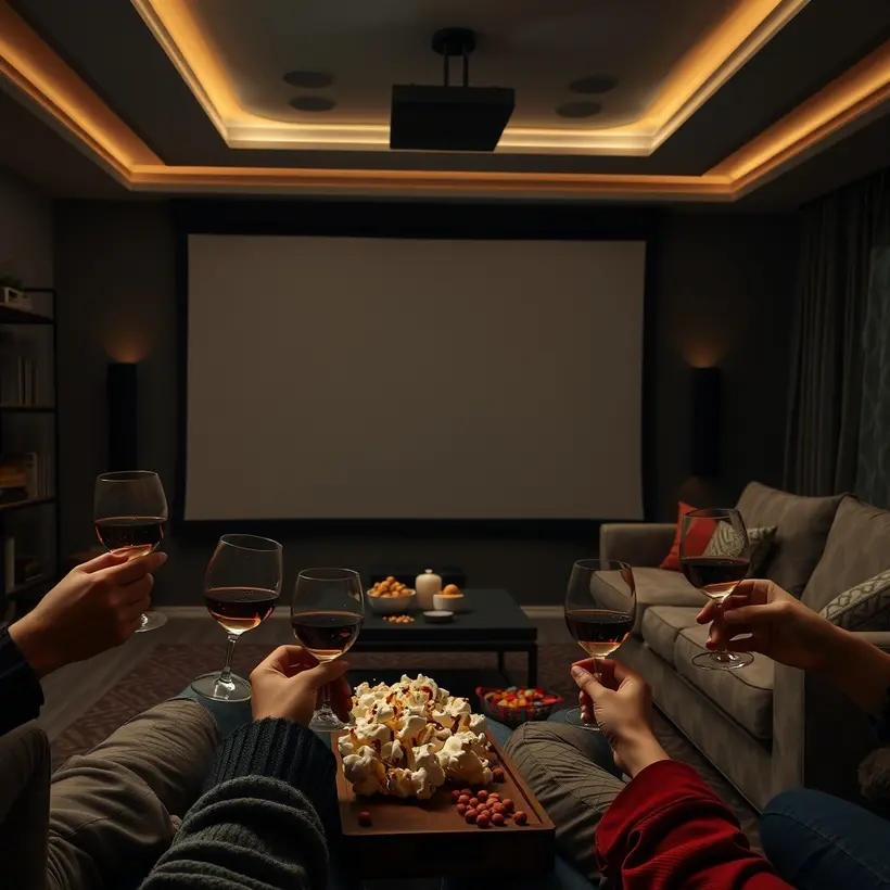 How do I host a movie night for 20?